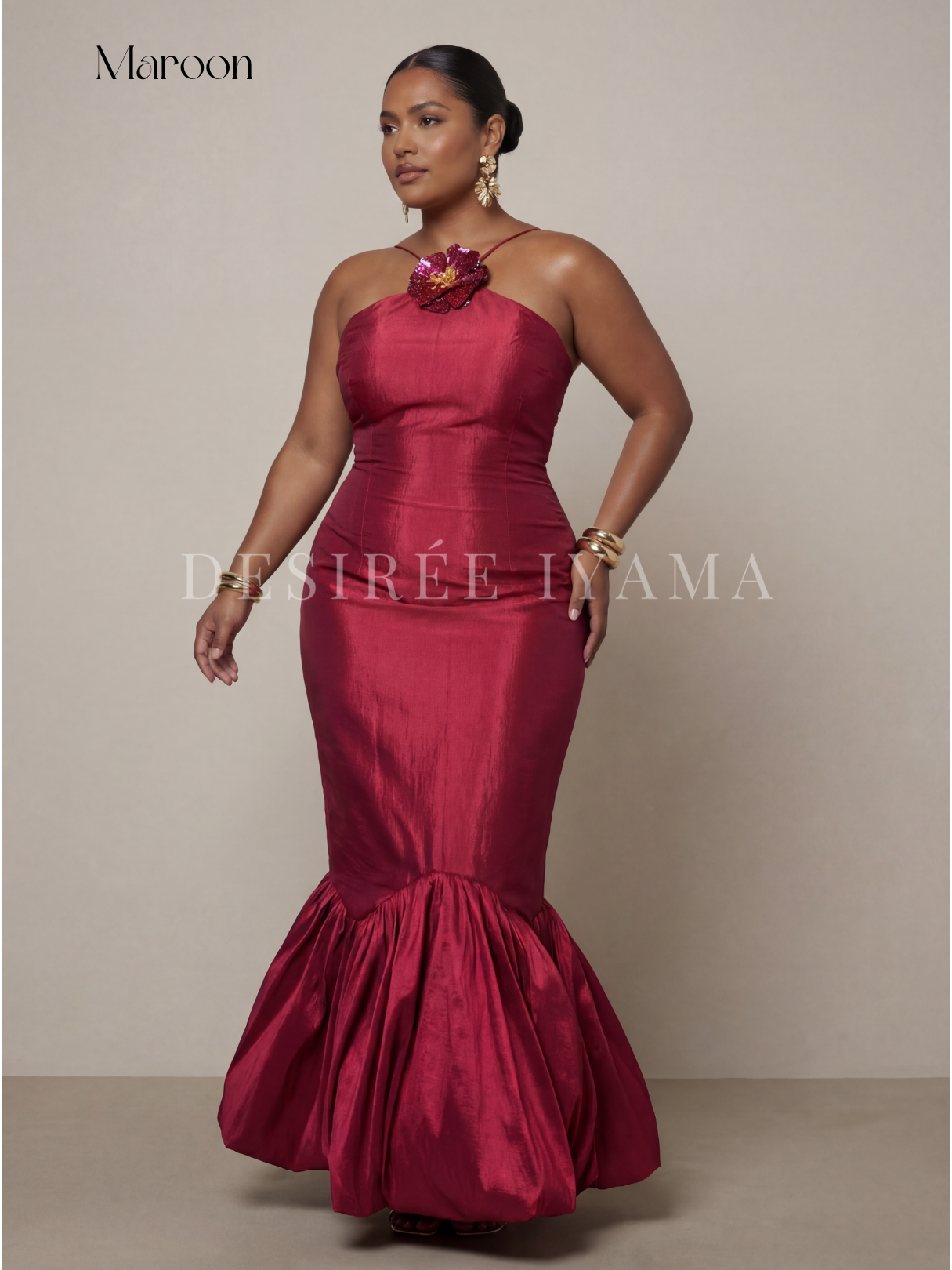 Calina Midi Dress DESIRE IYAMA Calina Midi Dress DESIRE IYAMA