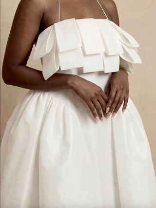 Makarios Midi Dress In White